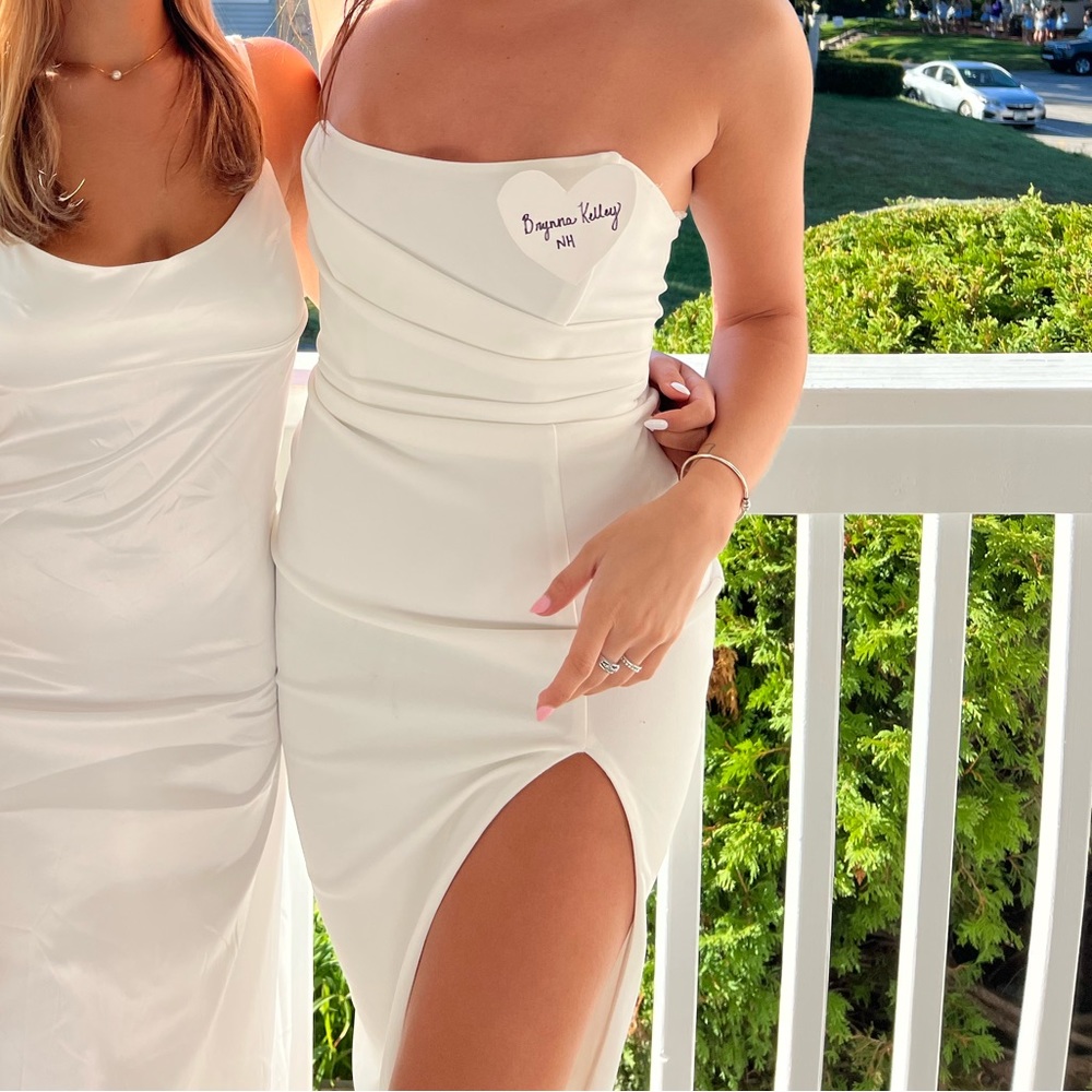 Windsor white midi dress